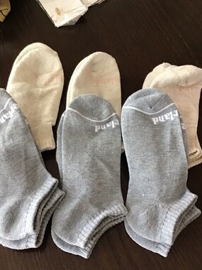 NWOT Timberland Low-Cut Athletic Socks - Gray & Cream (6-Pack)